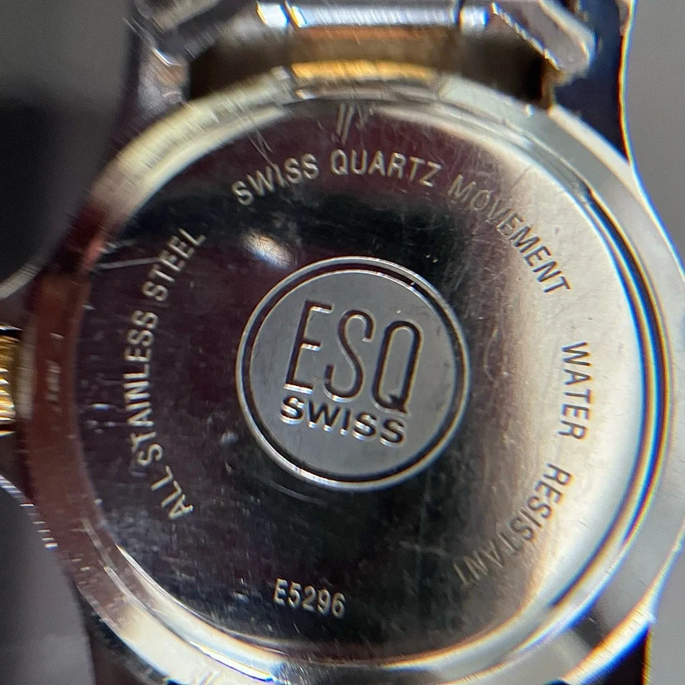 ESQ Swiss Vintage Men's Two Tone Stainless Steel Watch